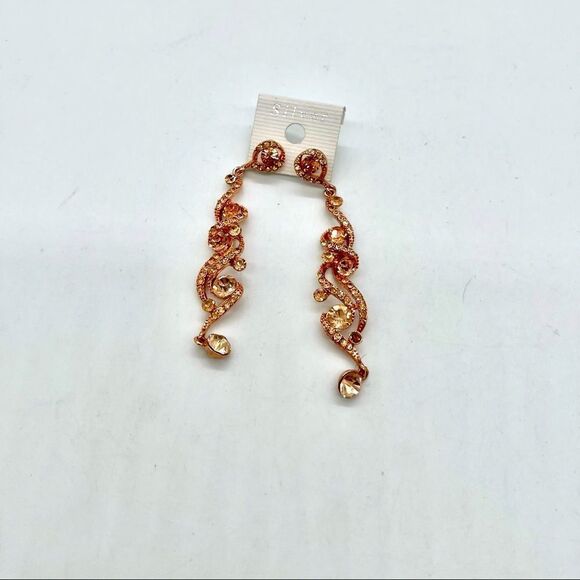 Silver Plated with Rose Gold and Crystal NWOT - Picture 2 of 3